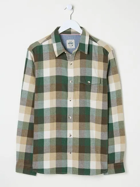 Men Fatface Shirts Stone Long Sleeve Buffalo Check 100 Cotton Shirt Men Fatface Shirts Stone Long Sleeve Buffalo Check 100 Cotton Shirt