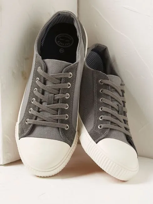 Men Fatface Sneakers Charlie Grey LaceUp Trainers Men Fatface Sneakers Charlie Grey LaceUp Trainers