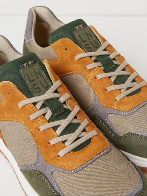 Men Fatface Sneakers Oakes Green Leather Trainers Men Fatface Sneakers Oakes Green Leather Trainers