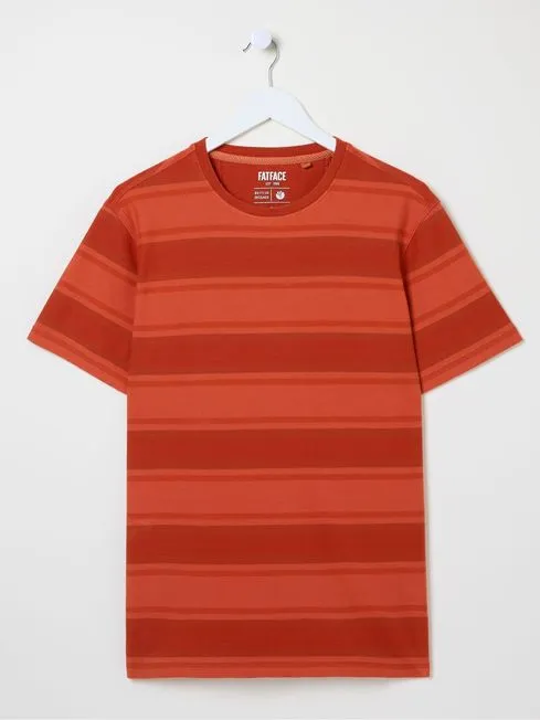 Men Fatface TShirts Felton Red Stripe TShirt Men Fatface TShirts Felton Red Stripe TShirt
