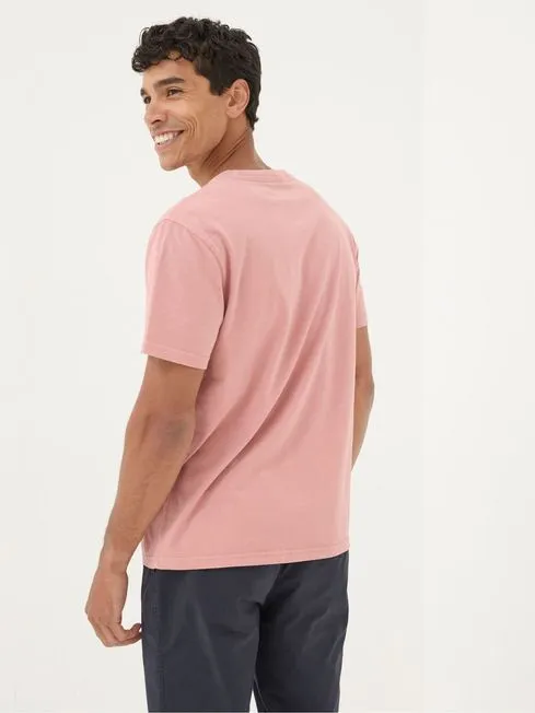 Men Fatface TShirts Lulworth Pink 100 Cotton Organic Crew TShirt Men Fatface TShirts Lulworth Pink 100 Cotton Organic Crew TShirt