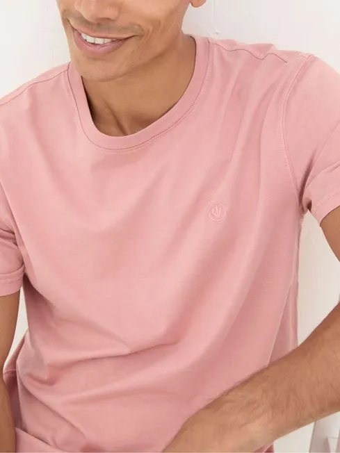 Men Fatface TShirts Lulworth Pink 100 Cotton Organic Crew TShirt Men Fatface TShirts Lulworth Pink 100 Cotton Organic Crew TShirt