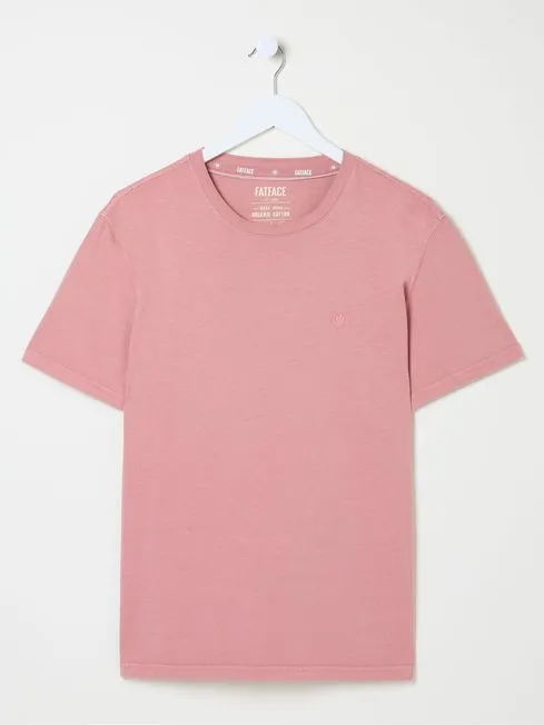 Men Fatface TShirts Lulworth Pink 100 Cotton Organic Crew TShirt Men Fatface TShirts Lulworth Pink 100 Cotton Organic Crew TShirt