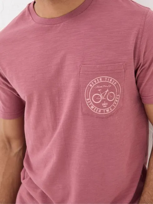 Men Fatface TShirts Pink Never Tired TShirt Men Fatface TShirts Pink Never Tired TShirt