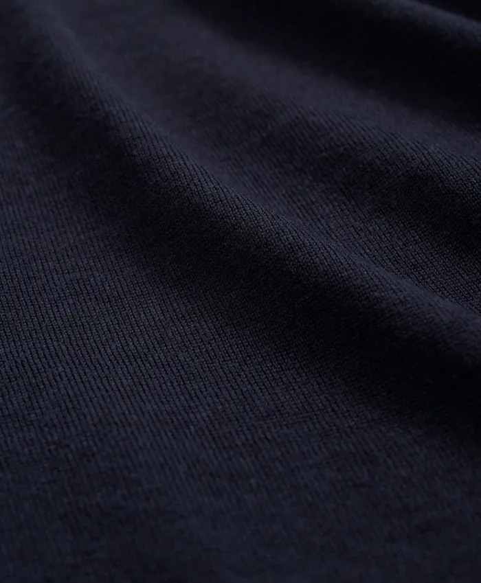 Men Fine Merino Wool VNeck Sweater Navy Brooks Brothers Sweaters