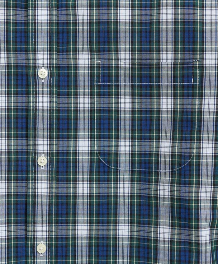 Men Friday Shirt Poplin Tartan Whitemulti Brooks Brothers Sport Shirts