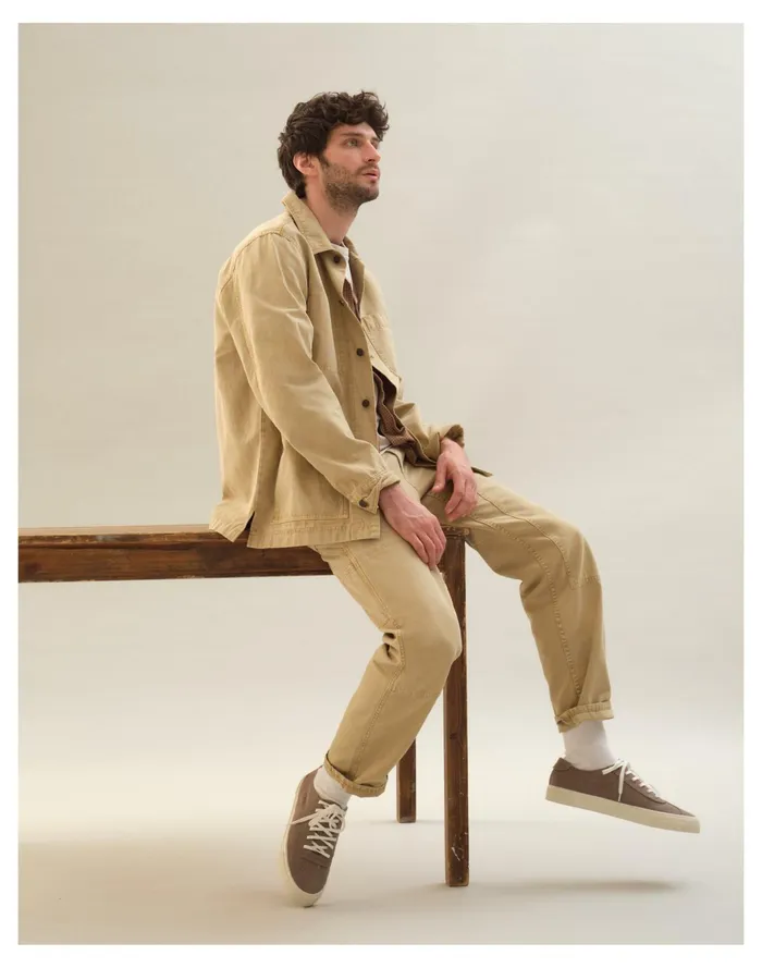 Men Garment Dyed Lightweight Canvas Chore Jacket Drill Khaki Madewell Jackets Men Garment Dyed Lightweight Canvas Chore Jacket Drill Khaki Madewell Jackets