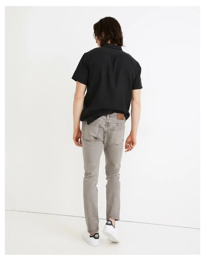 Men Garment Dyed Skinny Jeans Coastal Gravel Madewell Jeans Men Garment Dyed Skinny Jeans Coastal Gravel Madewell Jeans