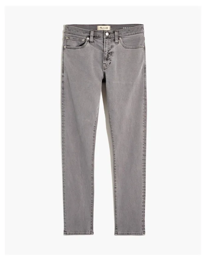 Men Garment Dyed Skinny Jeans Coastal Gravel Madewell Jeans Men Garment Dyed Skinny Jeans Coastal Gravel Madewell Jeans