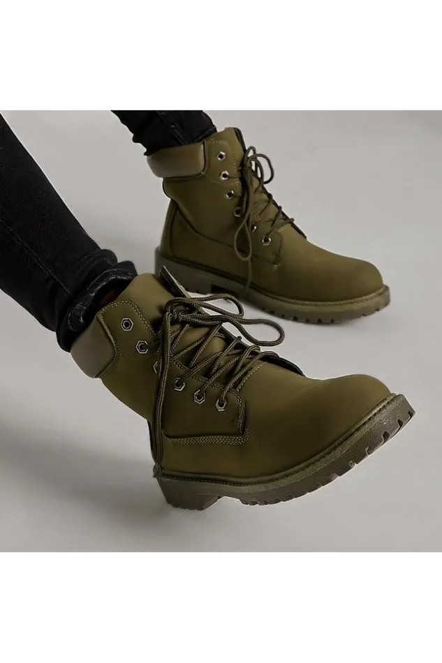 Men Green HighTop Shoes Brentiny Paris Boots