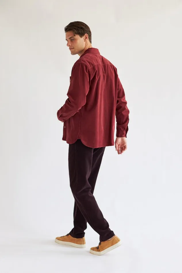 Men Holdoya 8211 Wine TWOTHIRDS Shirts