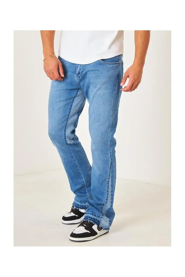 Men Jeans Bleu vas Aux Chevilles Blue Brentiny Paris Jeans