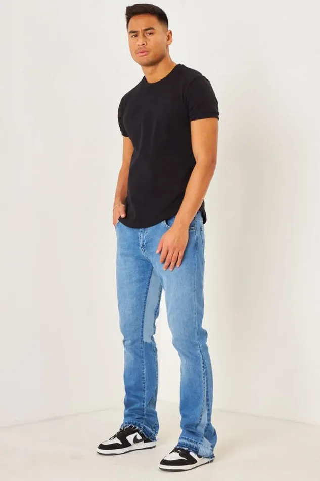 Men Jeans Bleu vas Aux Chevilles Blue Brentiny Paris Jeans