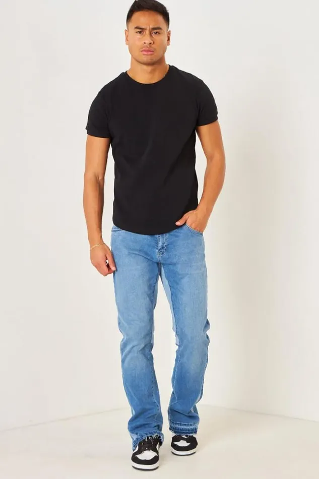 Men Jeans Bleu vas Aux Chevilles Blue Brentiny Paris Jeans