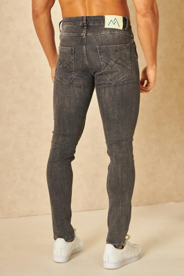 Men Jeans Skinny Noir Dlav Dchir Black Brentiny Paris Jeans