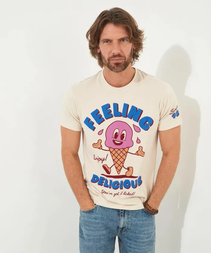 Men Joe Browns Feeling Delicious Tee Cream