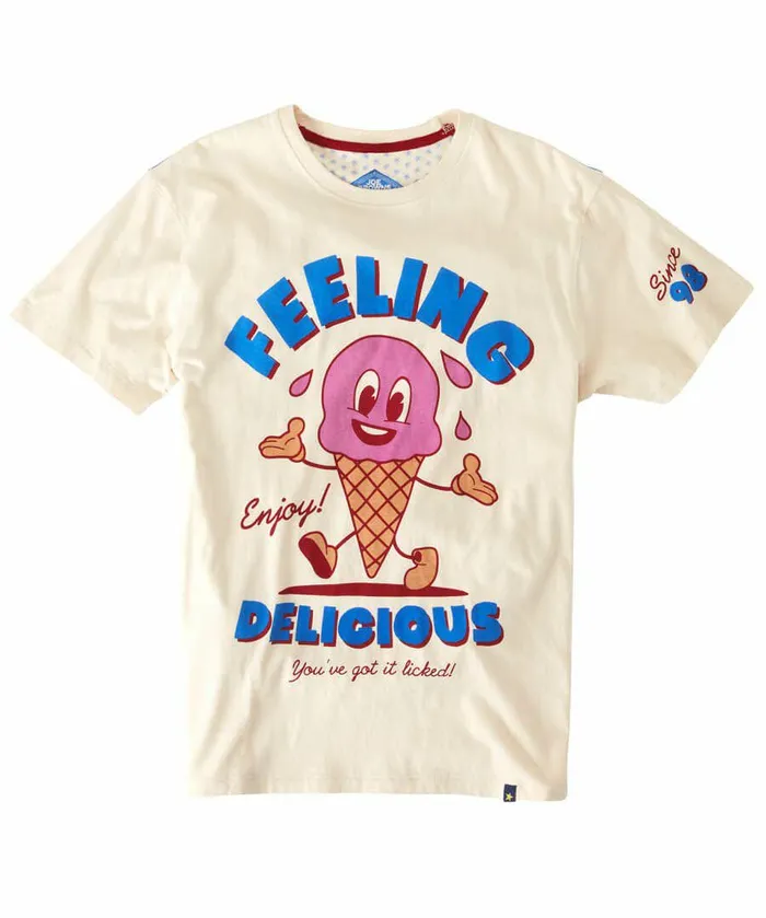 Men Joe Browns Feeling Delicious Tee Cream Men Joe Browns Feeling Delicious Tee Cream
