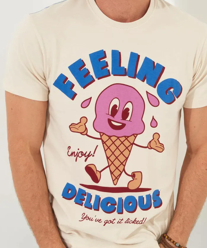 Men Joe Browns Feeling Delicious Tee Cream Men Joe Browns Feeling Delicious Tee Cream