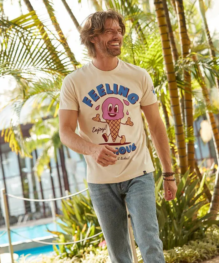 Men Joe Browns Feeling Delicious Tee Cream Men Joe Browns Feeling Delicious Tee Cream