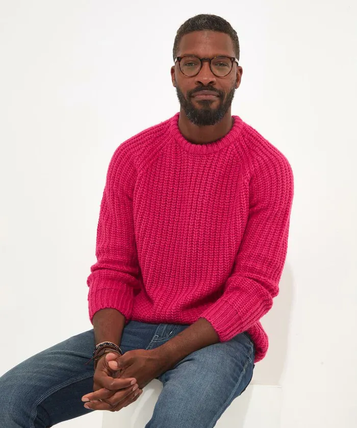 Men Joe Browns Shore Crew Knit Bluepurplepinkorange Men Joe Browns Shore Crew Knit Bluepurplepinkorange