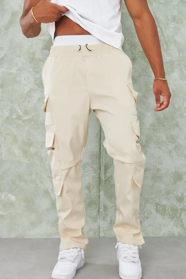 Men Joggerpant Cargo Beige Beige Brentiny Paris Jogger Pants