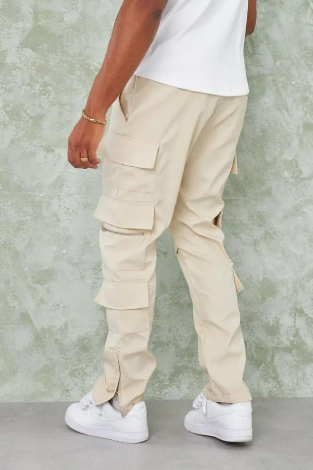 Men Joggerpant Cargo Beige Beige Brentiny Paris Jogger Pants