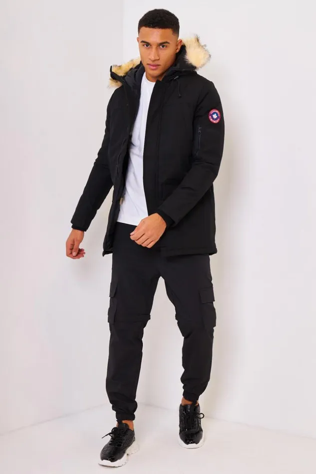 Men Jony Parka Jacket In Black Paragoose Black Brentiny Paris Parkas And Down Jackets