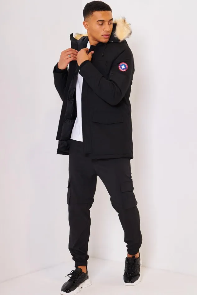 Men Jony Parka Jacket In Black Paragoose Black Brentiny Paris Parkas And Down Jackets