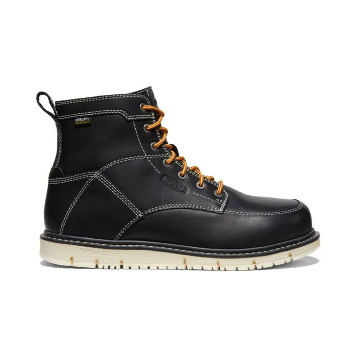 Men KEEN Boots Black Work Wedge Boots 8211 CSA San Jose 6quot WP