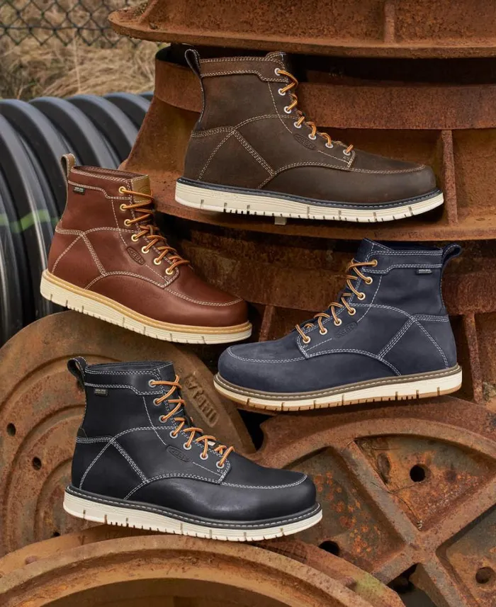 Men KEEN Boots Black Work Wedge Boots 8211 CSA San Jose 6quot WP Men KEEN Boots Black Work Wedge Boots 8211 CSA San Jose 6quot WP