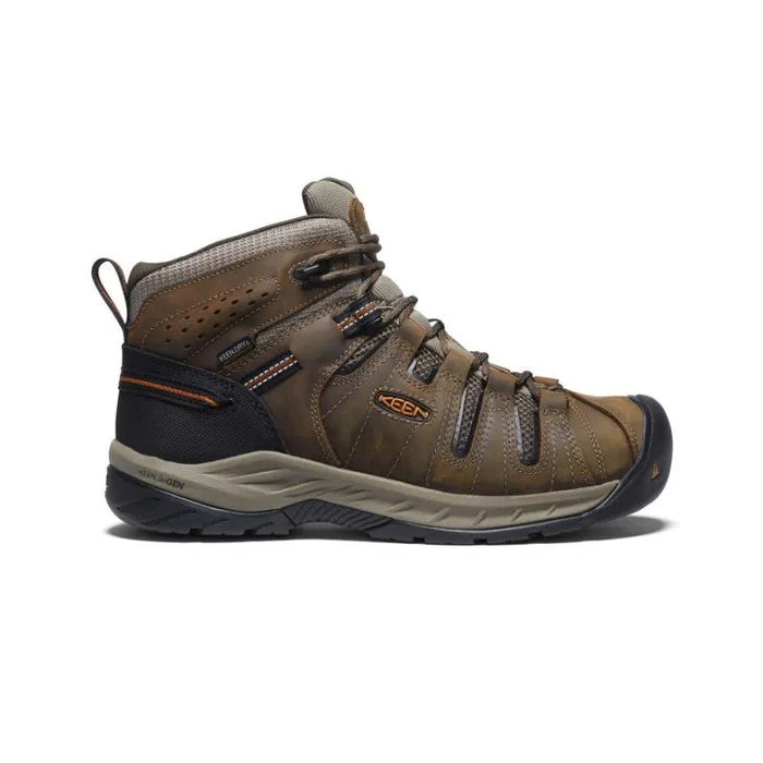 Men KEEN Boots Soft Toe Waterproof Work Boots 8211 Flint II