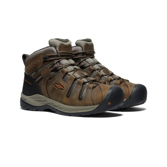 Men KEEN Boots Soft Toe Waterproof Work Boots 8211 Flint II Men KEEN Boots Soft Toe Waterproof Work Boots 8211 Flint II