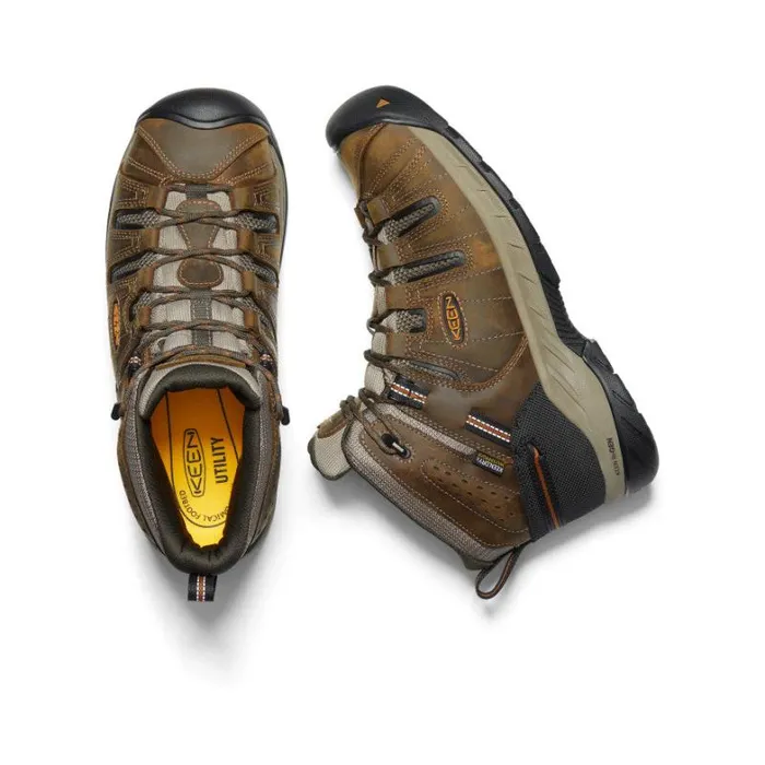 Men KEEN Boots Soft Toe Waterproof Work Boots 8211 Flint II Men KEEN Boots Soft Toe Waterproof Work Boots 8211 Flint II