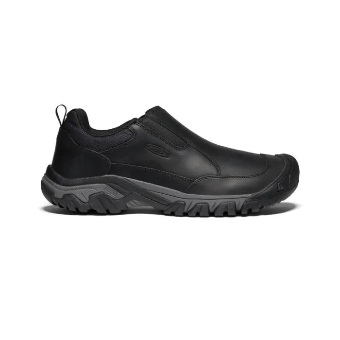Men KEEN Casual Black Leather SlipOn039s 8211 Targhee III