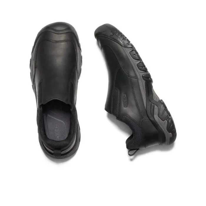 Men KEEN Casual Black Leather SlipOn039s 8211 Targhee III Men KEEN Casual Black Leather SlipOn039s 8211 Targhee III