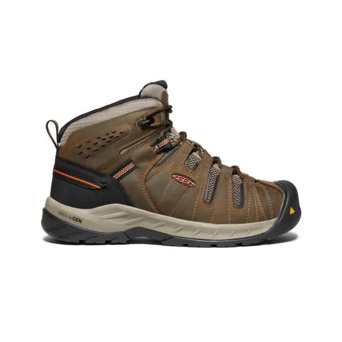 Men KEEN Hike Flint II Boot Soft Toe Cascade BrownBurnt Ochre