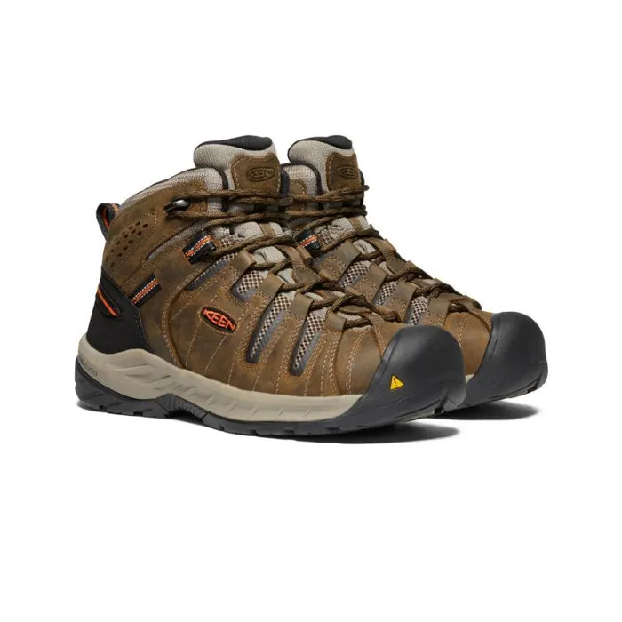 Men KEEN Hike Flint II Boot Soft Toe Cascade BrownBurnt Ochre Men KEEN Hike Flint II Boot Soft Toe Cascade BrownBurnt Ochre