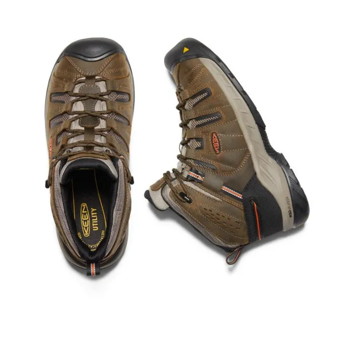 Men KEEN Hike Flint II Boot Soft Toe Cascade BrownBurnt Ochre Men KEEN Hike Flint II Boot Soft Toe Cascade BrownBurnt Ochre