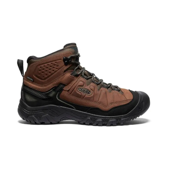 Men KEEN Hike Targhee IV Mid Height Waterproof Wide Leather Hiking Boot
