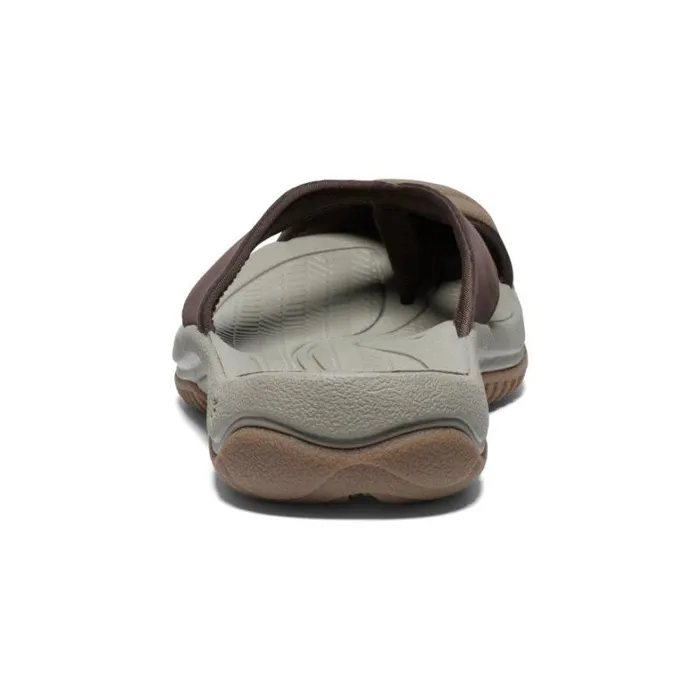 Men KEEN Sandals Waimea JavaPlaza Taupe Leather FlipFlop
