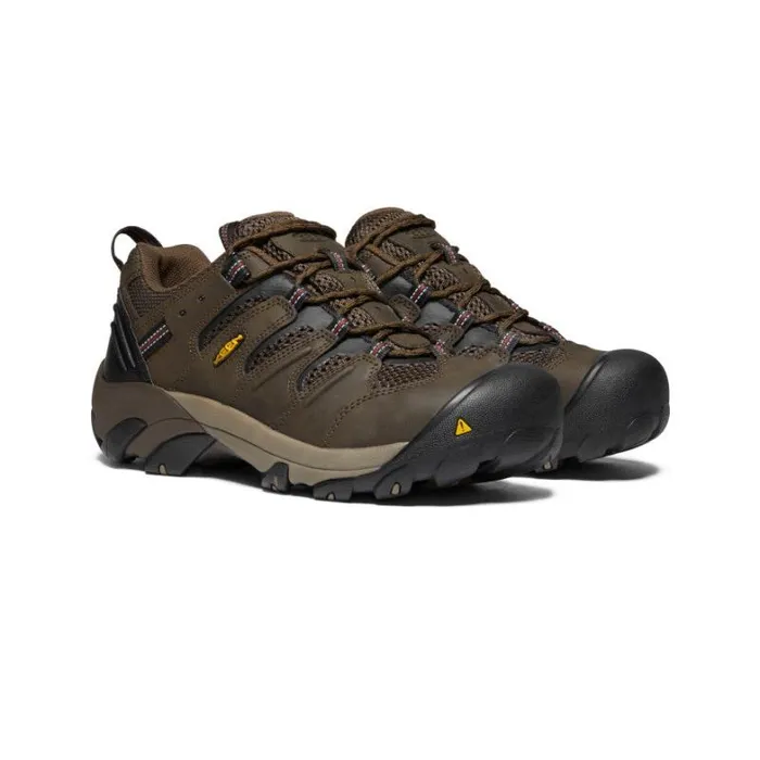 Men KEEN Shoes Lansing Low Steel Toe Cascade BrownFired Brick Men KEEN Shoes Lansing Low Steel Toe Cascade BrownFired Brick