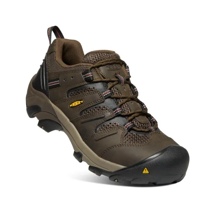 Men KEEN Shoes Lansing Low Steel Toe Cascade BrownFired Brick Men KEEN Shoes Lansing Low Steel Toe Cascade BrownFired Brick