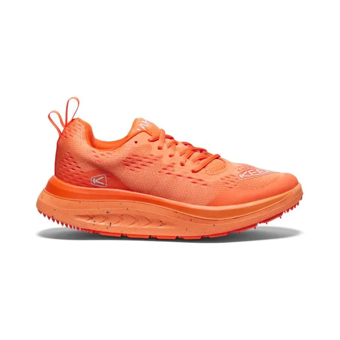 Men KEEN Shoes WK400 Tangerine Leather Walking Shoe