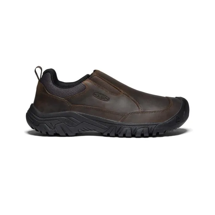 Men KEEN SlipOns Targhee III SlipOn Wide Brown Leather Slipon