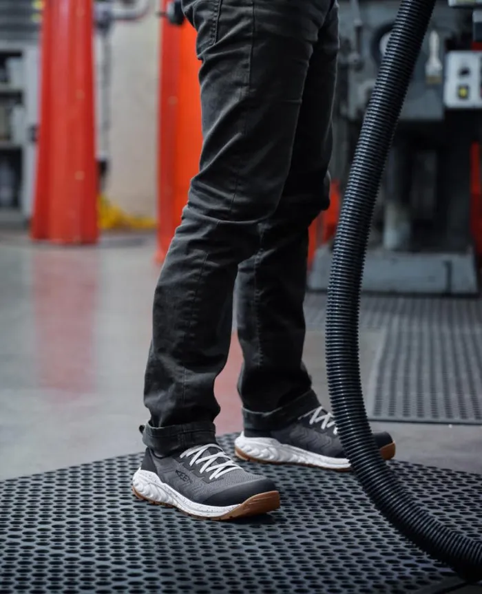 Men KEEN Work Boots and Shoes Arvada Shift CarbonFiber Toe BlackMagnet Work Slipon Men KEEN Work Boots and Shoes Arvada Shift CarbonFiber Toe BlackMagnet Work Slipon
