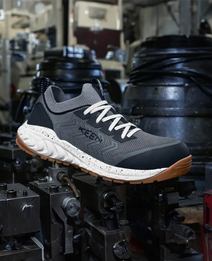 Men KEEN Work Boots and Shoes Arvada Shift CarbonFiber Toe BlackMagnet Work Slipon Men KEEN Work Boots and Shoes Arvada Shift CarbonFiber Toe BlackMagnet Work Slipon