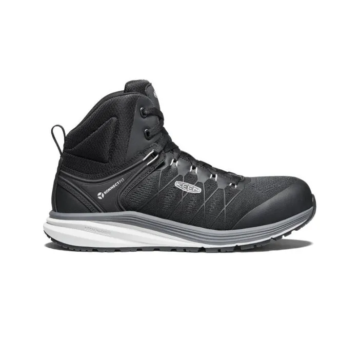 Men KEEN Work Boots and Shoes Black Work Sneaker Boots 8211 Vista Energy Mid