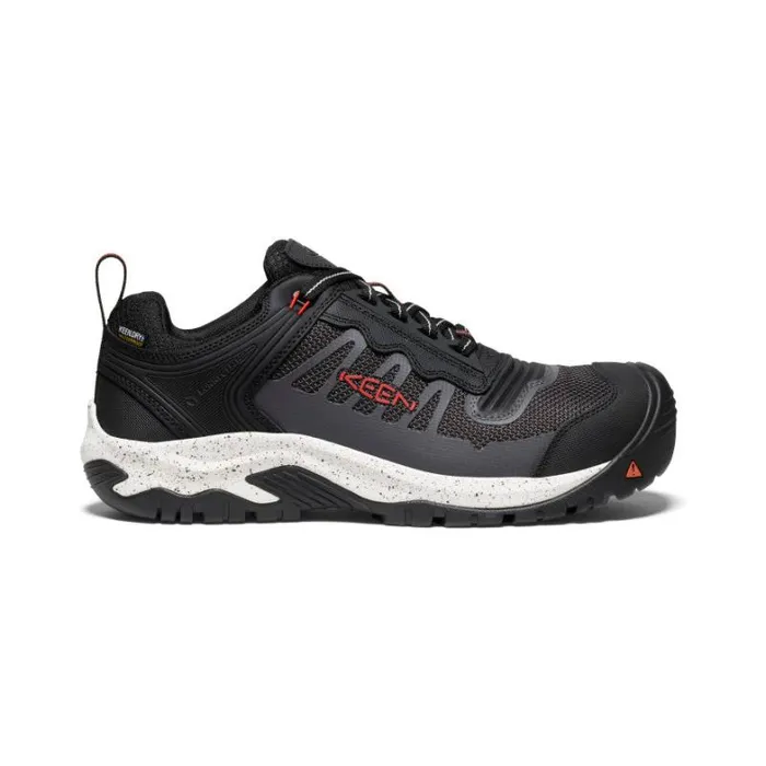 Men KEEN Work Boots and Shoes Black Work Sneakers 8211 Reno KBF WP