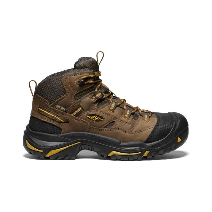Men KEEN Work Boots and Shoes Braddock Mid Work Boots 8211 Waterproof and Soft Toe Boots