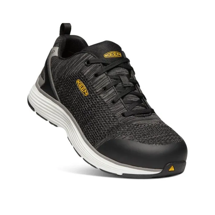 Men KEEN Work Boots and Shoes Sparta ESD Aluminum Toe BLACKGREY FLANNEL Men KEEN Work Boots and Shoes Sparta ESD Aluminum Toe BLACKGREY FLANNEL